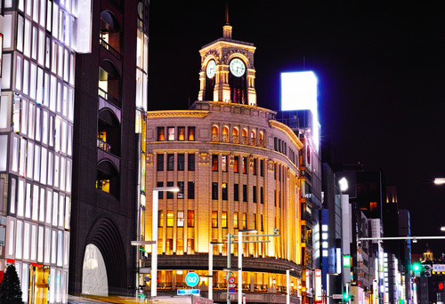 銀座の夜景